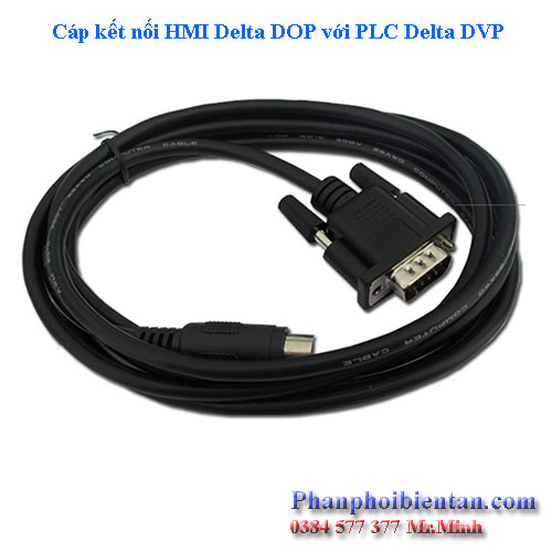 Cáp kết nối HMI Delta với PLC Delta DOP-DVP